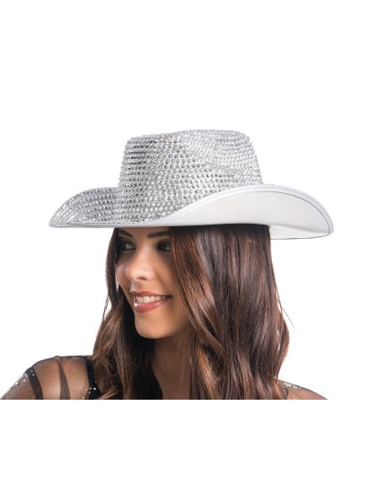 SILVER DIAMOND COWBOY HAT 