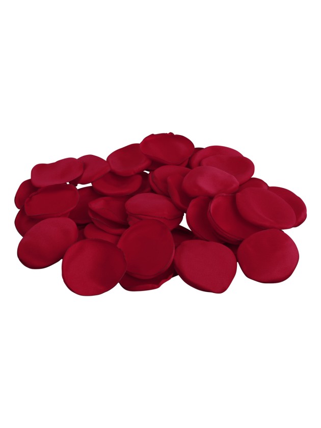 BEUTEL 400 ROSA BLÜTEN SATIN ROT EPS 3CM X 4CM