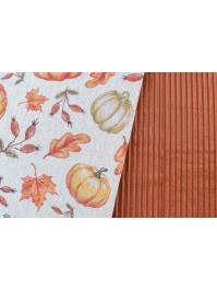 TISCHLÄUFER STOFF VINTAGE HERBST 28CM X 3M