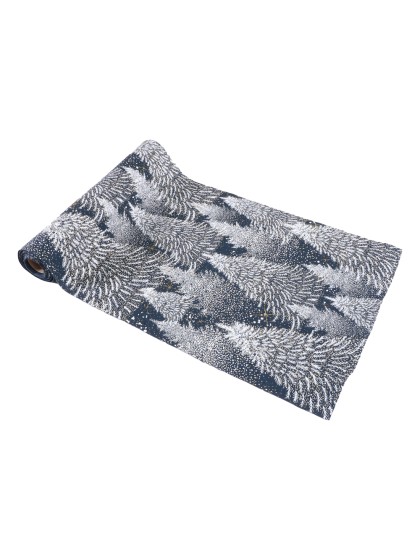 CHEMIN DE TABLE TISSU FORET ENNEIGEE 28CM X 3M