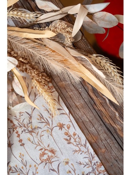 CHEMIN DE TABLE IMPRIME CANDICE 28CM X 3M