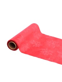 TISCHLÄUFER SAMT WEIHNACHTSSTERN ROUGE/ROUGE HELL 28CM X 3M