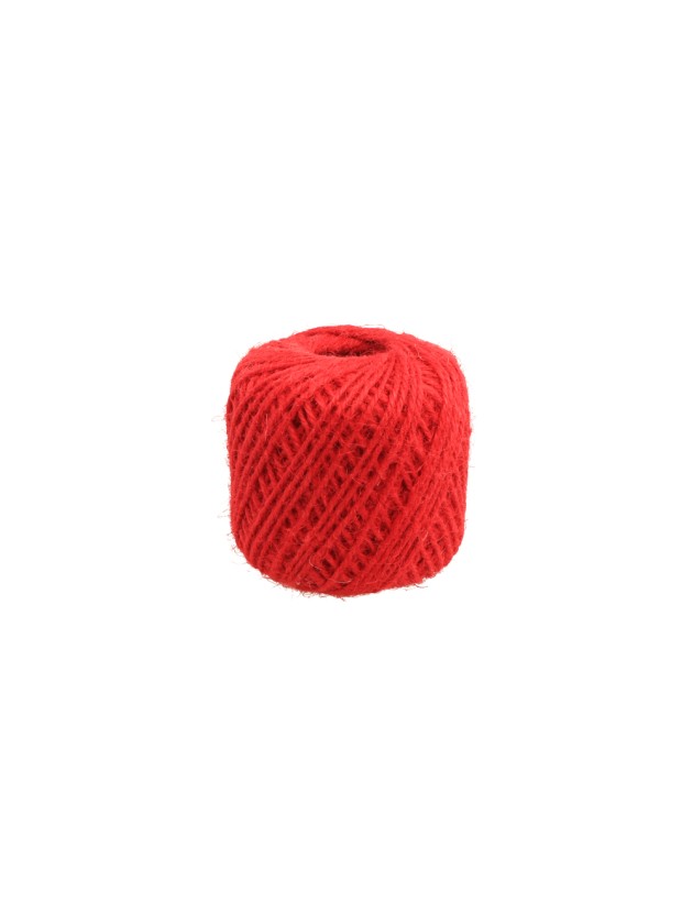 RED JUTE RIBBON 2MM X 30M