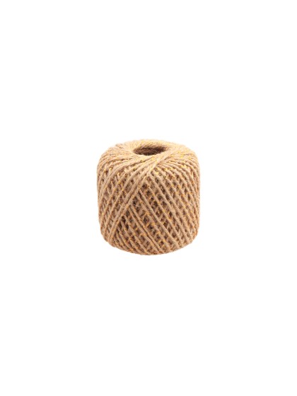 BOBINE FIL JUTE NATUREL/OR 2MM X 30M