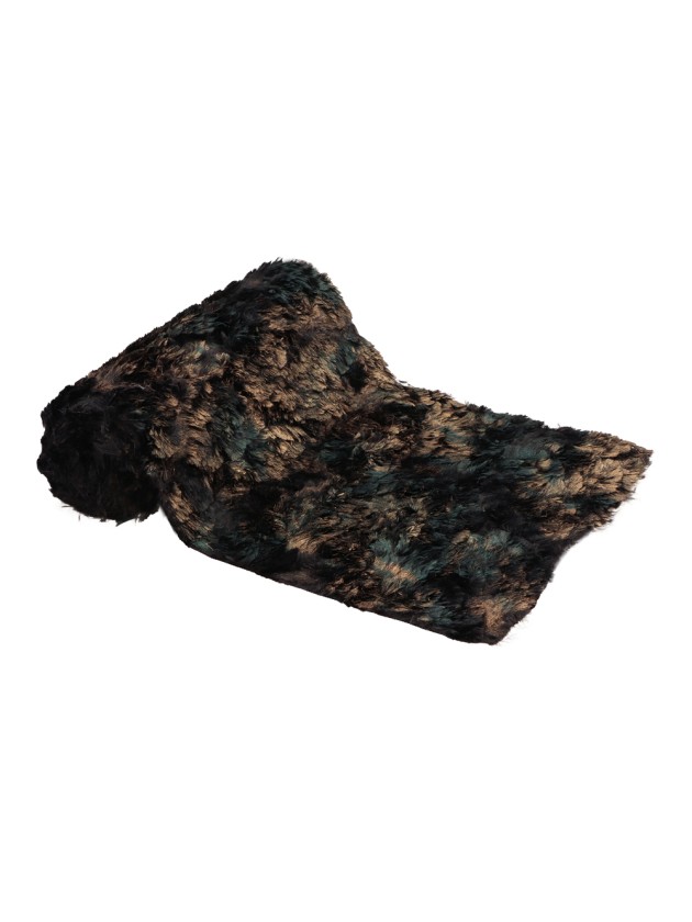 CHEMIN DE TABLE FOURRURE EFFET ECORCE D’ARBRE 26CM X 3M