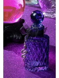 FLAKON STRUKTURIERT GLAS VIOLETT DIA 5CM X 12.5CM