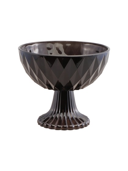 COUPELLE VERRE NOIR DIA 17.5CM X 15CM