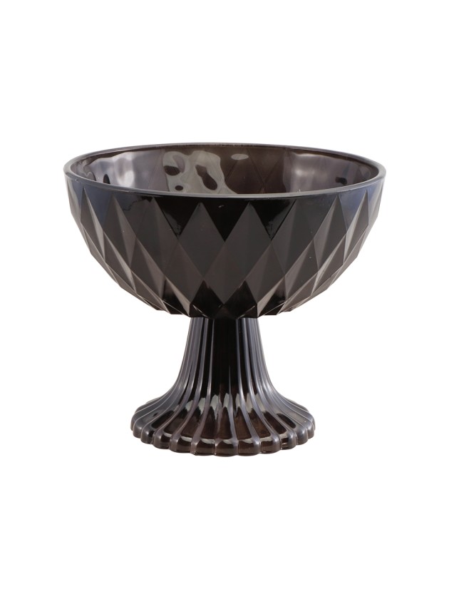 COUPELLE VERRE NOIR DIA 17.5CM X 15CM