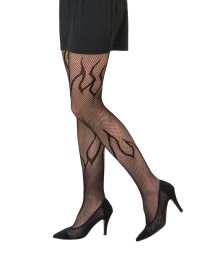 BLACK FLAME TIGHTS ONE SIZE FITS MOST