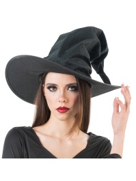 HEXENHUT SAMT SCHWARZ DIA 45CM X 35CM