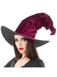 HEXENHUT SAMT BORDEAUX DIA 45CM X 35CM