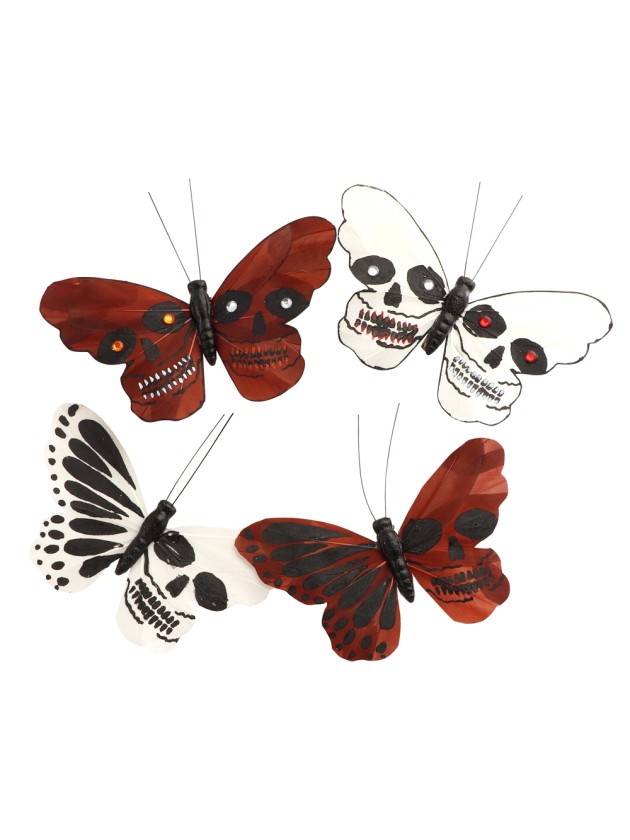 SCHMETTERLEINENG FLÜGEL TOTENKOPF PINCER - 4 SORT. 13CM X 1.5CM X 10CM