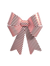 1 PVC BOW CANDY STRIPES 50.8CM X 66CM