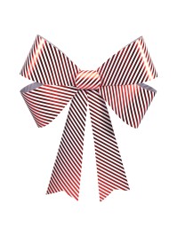 1 GIANT PVC BOW CANDY STRIPES 71CM X 86CM