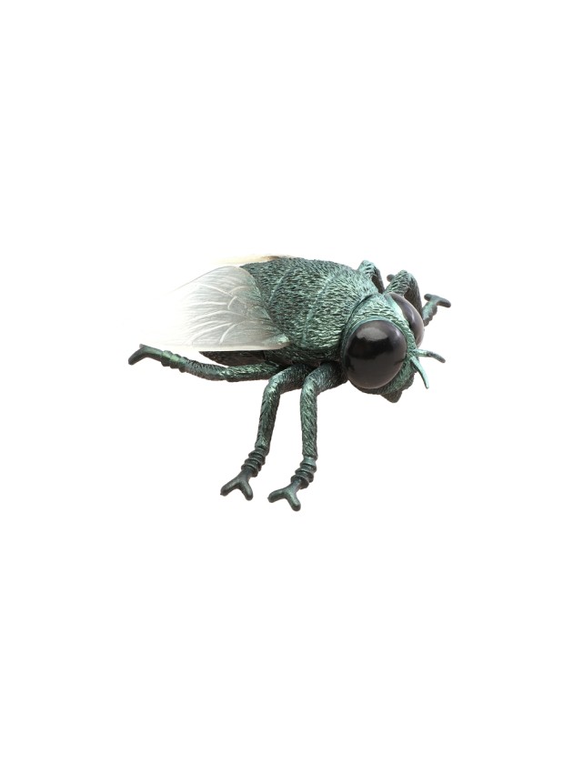 IRIDESCENT GREEN PLASTIC FLY 13CM X 11CM X 3.8CM