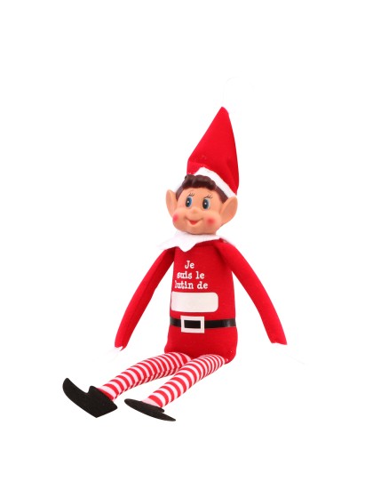 LUTIN FARCEUR GARCON ELFIE A PERSONNALISER 10CM X 5CM X 38CM
