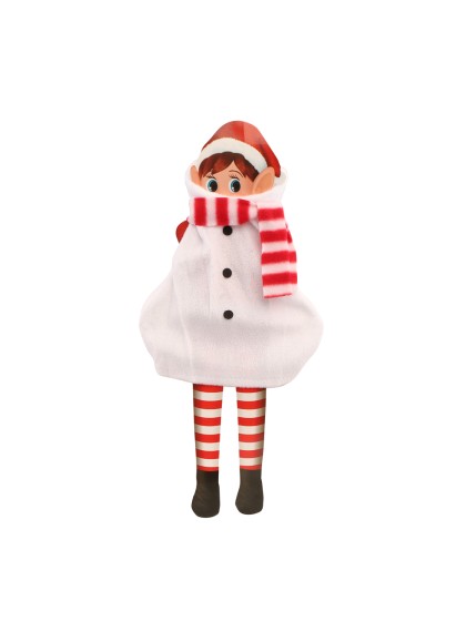 DEGUISEMENT BONHOMME DE NEIGE POUR LUTIN FARCEUR 9.5CM X 1CM X 20CM