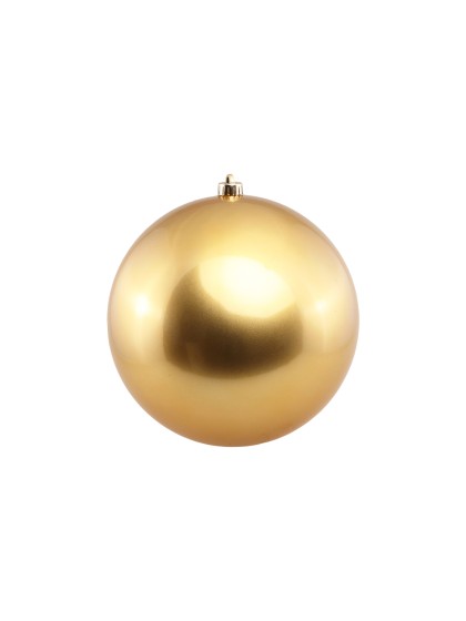 BOULE DE NOEL PLASTIQUE RIGIDE EFFET SATINE OR DIA 25CM