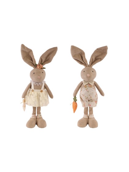 LAPIN EPONGE LIBERTY DEBOUT JO 2 ASSORTIS 14CM X 12CM X 57CM
