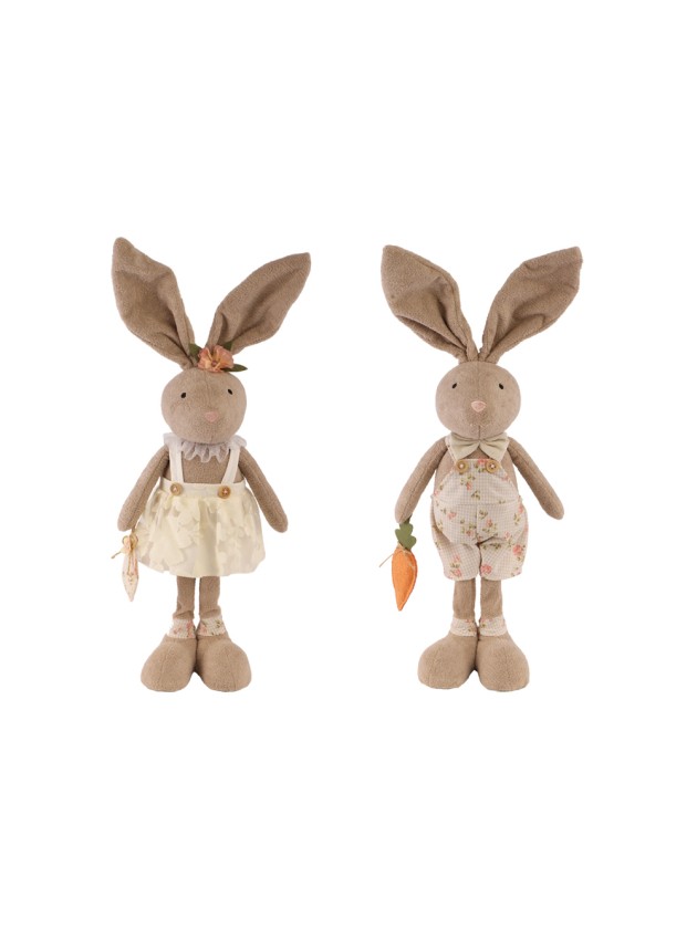 LAPIN EPONGE LIBERTY DEBOUT JO 2 ASSORTIS 14CM X 12CM X 57CM