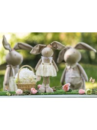LAPIN EPONGE LIBERTY DEBOUT JO 2 ASSORTIS 14CM X 12CM X 57CM