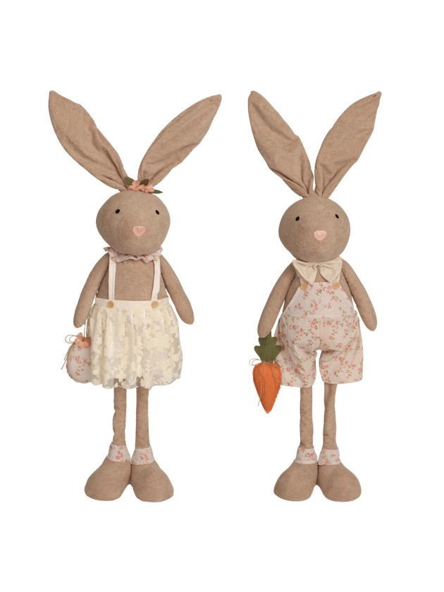 HASE EPONGE LIBERTY-STOFF BEINE TELESKOP JO 2 ASSORTIS 29CM X 22CM X 120CM