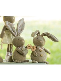 LAPIN EPONGE LIBERTY JO 2 ASSORTIS 16CM X 13CM X 37CM