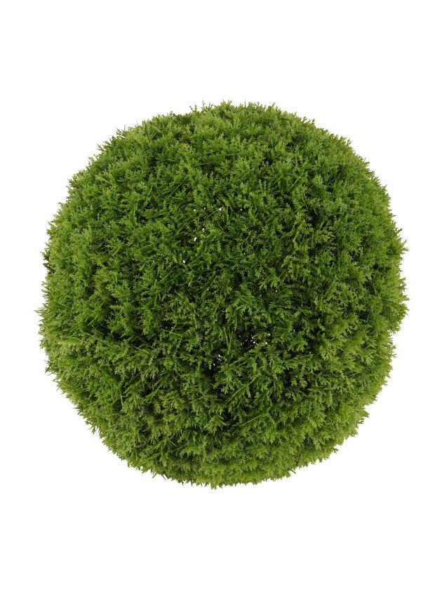 BOULE DECO CYPRES VERT A ASSEMBLER DIA 33CM