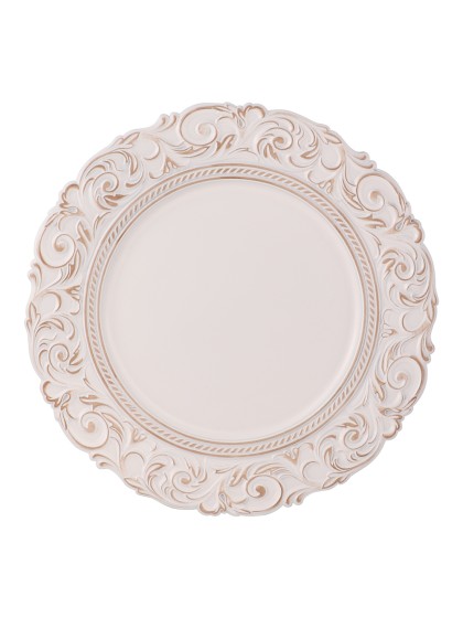 SOUS-ASSIETTE PP RELIEF BAROCO DIA 33CM