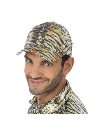 CASQUETTE TIGREE OR A SEQUINS TU