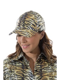 CASQUETTE TIGREE OR A SEQUINS TU