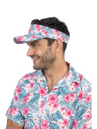 CASQUETTE VISIERE HAWAIENNE HIBISCUS TU