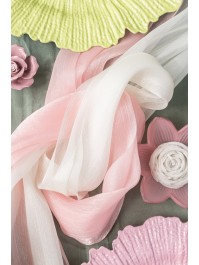 CHEMIN DE TABLE GLIMMER IVOIRE 28CM X 3M