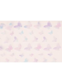 CHEMIN DE TABLE BRODE BUTTERFLY PARME 25CM X 3M