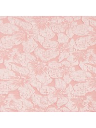 CHEMIN DE TABLE JACQUARD FLEUR DE LYS ROSE 28CM X 3M