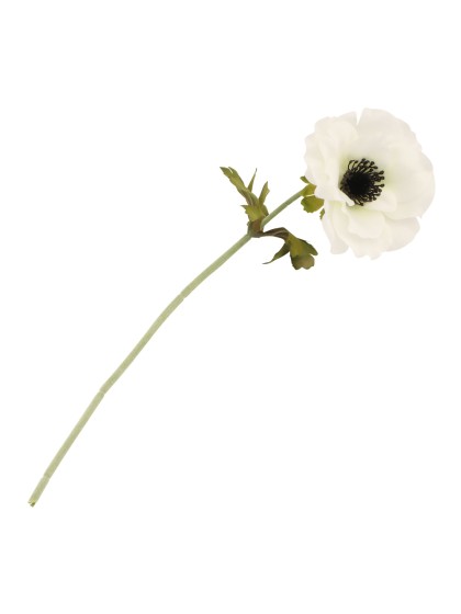 STIEL ANEMONE WEISS DIA 10CM X 38CM