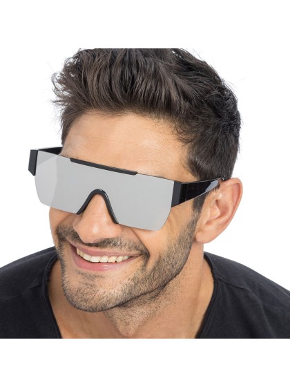 SILVER MIRROR EFFECT GLASSES 15CM X 15CM X 5.2CM