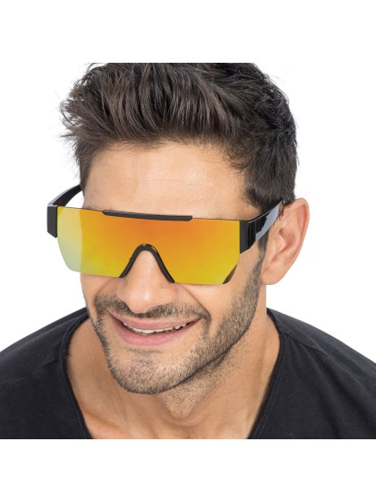 GOLD MIRROR EFFECT GLASSES 15CM X 15CM X 5.2CM