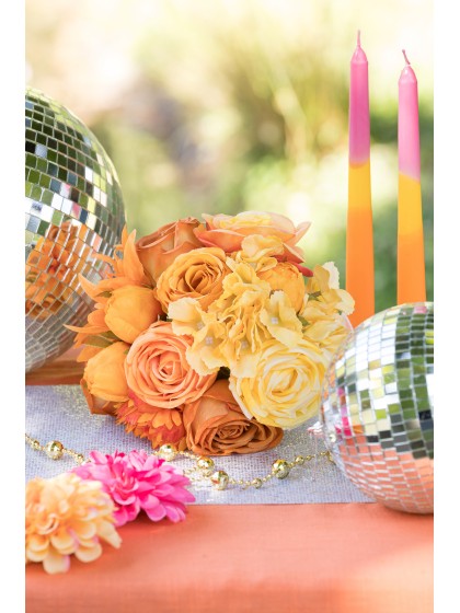 YELLOW/ORANGE SUNRISE BUNCH DIA 20CM X 32CM