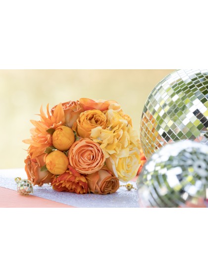 YELLOW/ORANGE SUNRISE BUNCH DIA 20CM X 32CM