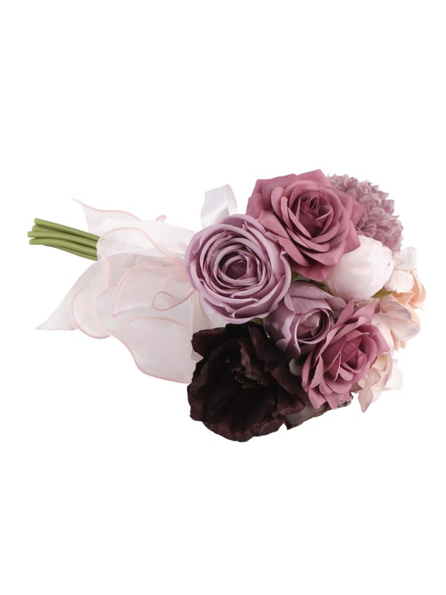 PURPLE/LAVANDER/ALMOND ROMANCE BUNCH DIA 20CM X 32CM