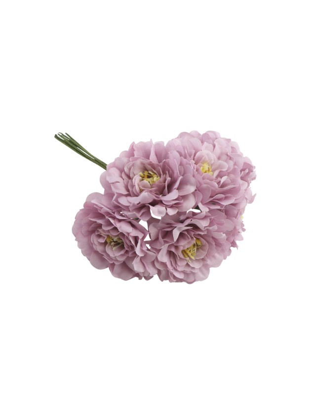 MINI BOUQUET CAMELIA LILAS 11CM X 8CM X 13CM