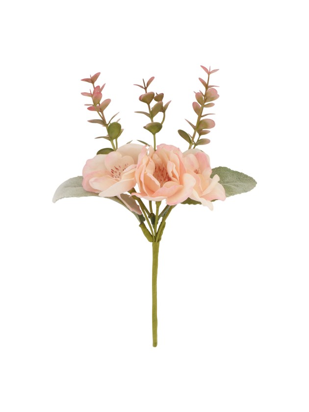 MINI PINK CHERRY FLOWER BUNCH 12CM X 5CM X 18CM