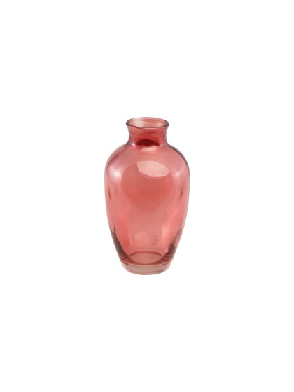 VASE GLAS HERA ROSA BLUSH 7CM X 7CM X 12.5CM