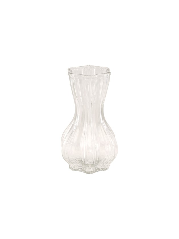 VASE GLAS ALIZA TRANSPARENT 9CM X 9CM X 14.5CM