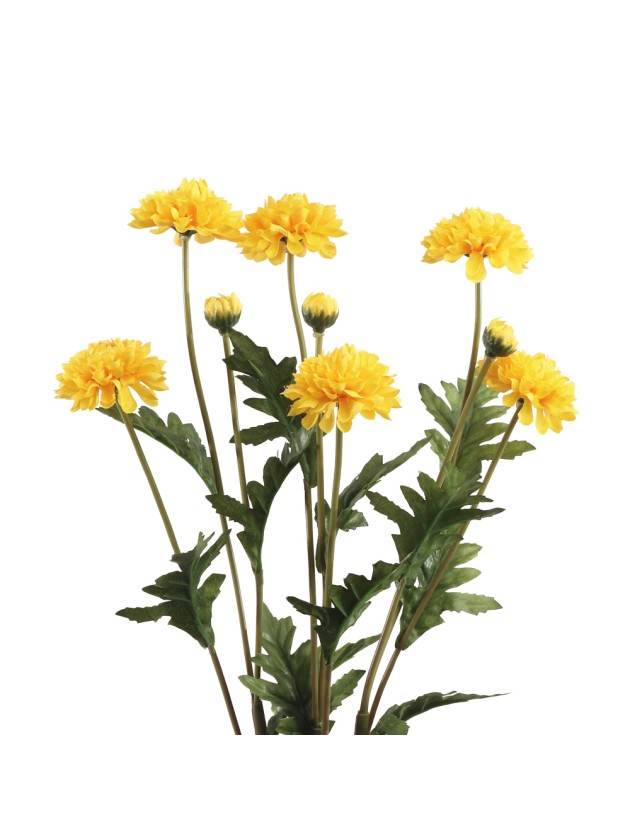 BLUMENSTRAUSS 3 STIELE TAGETES GELB 12CM X 8CM X 59CM