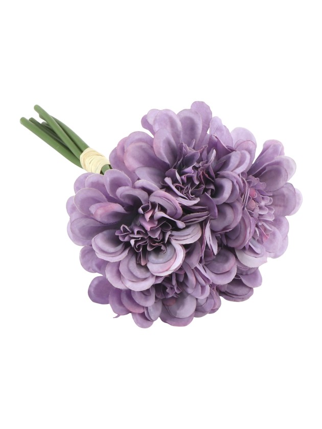 BOUQUET 6 CAMELIA LILAS DIA 11CM X 23CM