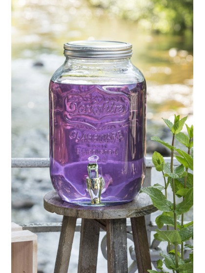LIMONADIER EN VERRE 4L 15.5CM X 15.5CM X 27CM