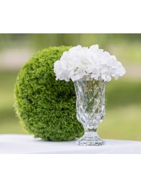 VASE GLAS VENISE TRANSPARENT 12CM X 12CM X 19CM