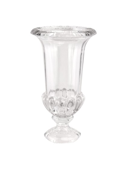 VASE GLAS FLORENCE TRANSPARENT 21.5CM X 21.5CM X 37.5CM